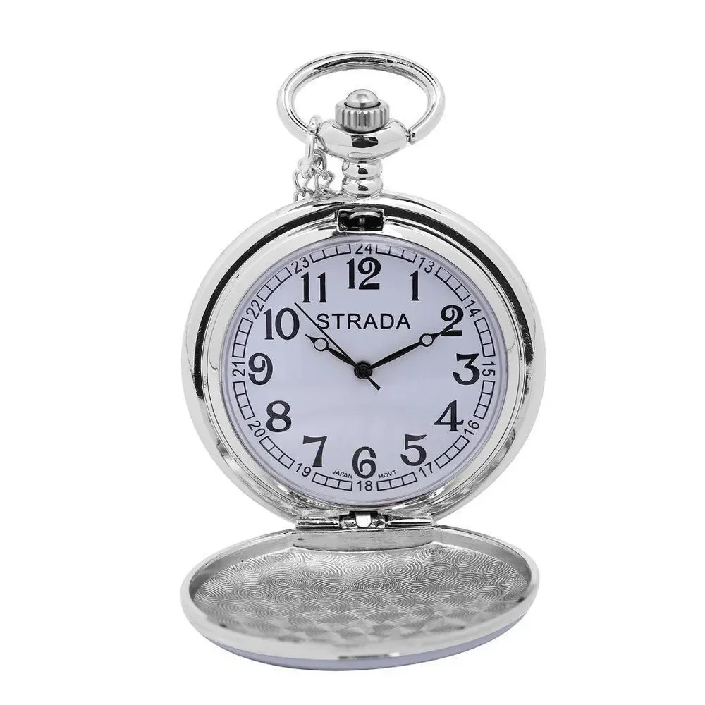 STRADA Statue of Liberty Pattern Pocket Watch Women's 31